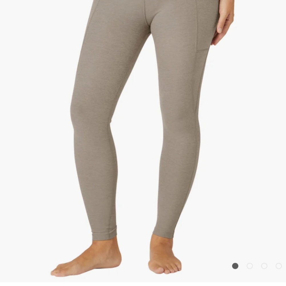 Beyond Yoga Maternity Taupe Leggings